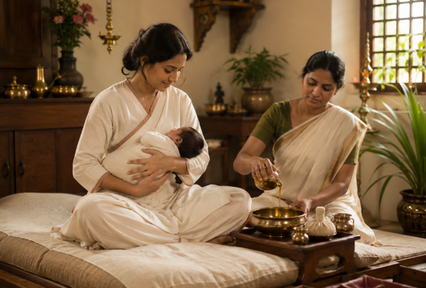 Ayurvedic postnatal care in Abu Dhabi for new mothers
